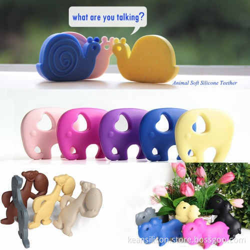 Silicone Teething Natural Chewy Teething Toys Teethers For Babies